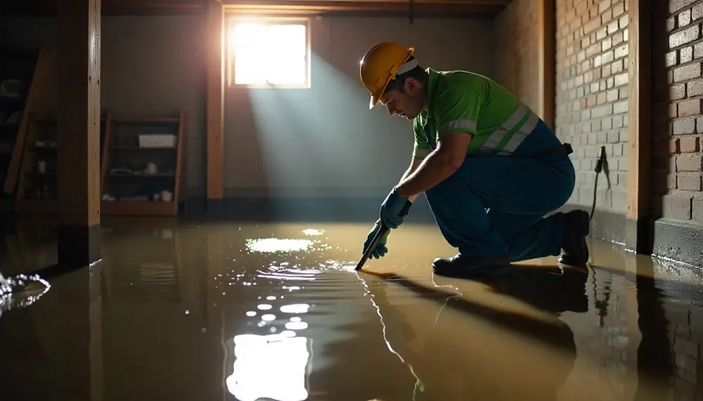 Professional water damage restoration services in Mount Summit, IN